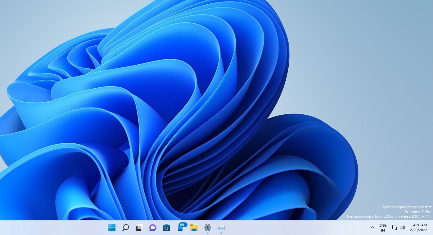 Microsoft està provant una marca d'aigua d'escriptori de Windows 11 per hardware no compatible