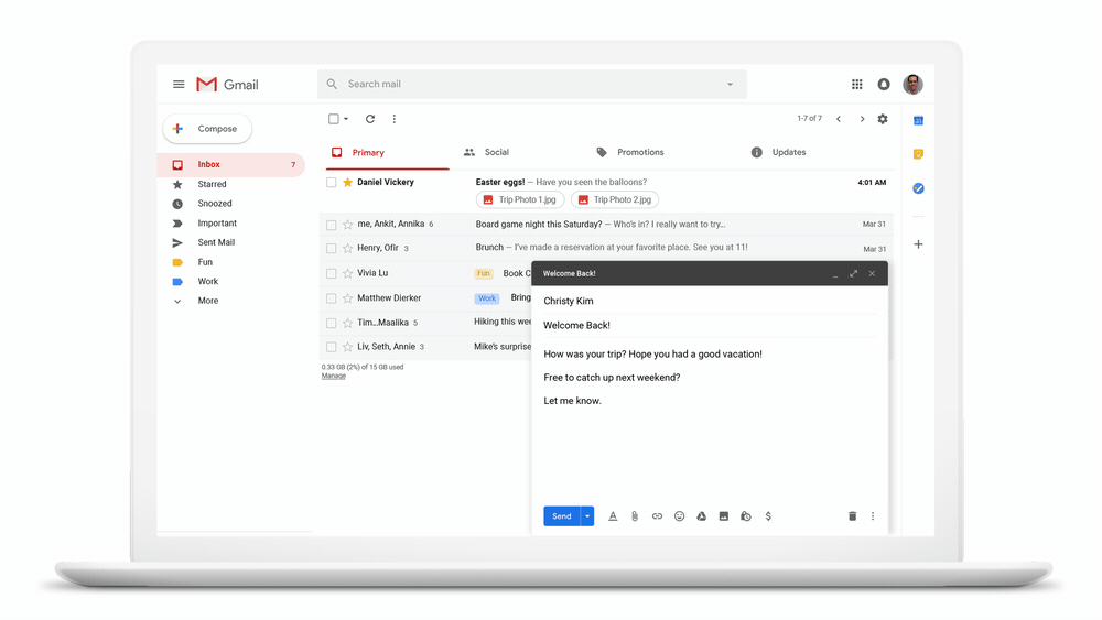 Com programar correus electrònics a Gmail i a Outlook
